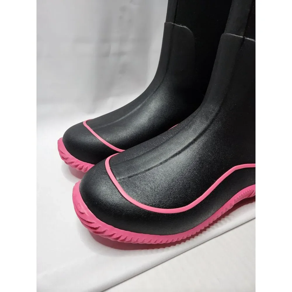 Muck Boot Company Women’s Hale Sporty Boots Size 9 Black Hot Pink